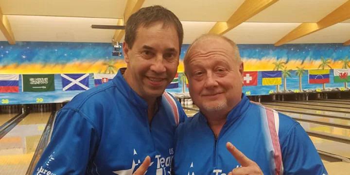 Doubles gold medals go to Parker Bohn III, Bob Learn Jr. over Team USA teammates, Canada's France Joubert, Jill Friis over Team USA at World Bowling Senior Championships