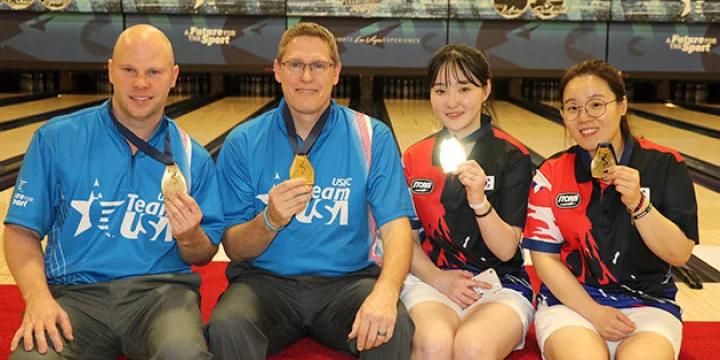 Tommy Jones and Chris Barnes, Korea’s Kim Moon Jeong and Jung Dawun win doubles gold medals at 2017 World Bowling World Championships