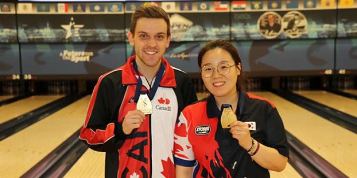 Canada’s Francois Lavoie wins men’s gold, Korea’s Dawun Jung wins second straight women’s gold in Masters at 2017 World Bowling World Championships