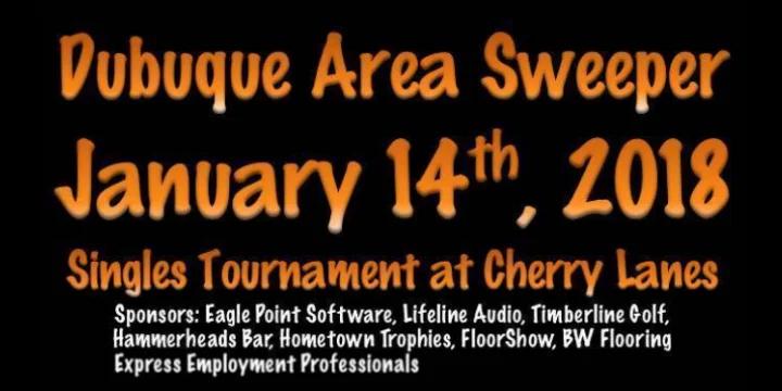 Cherry Lanes again site of Brian White's annual Dubuque Area Sweeper with potential $1,200 top prize Sunday, Jan. 14
